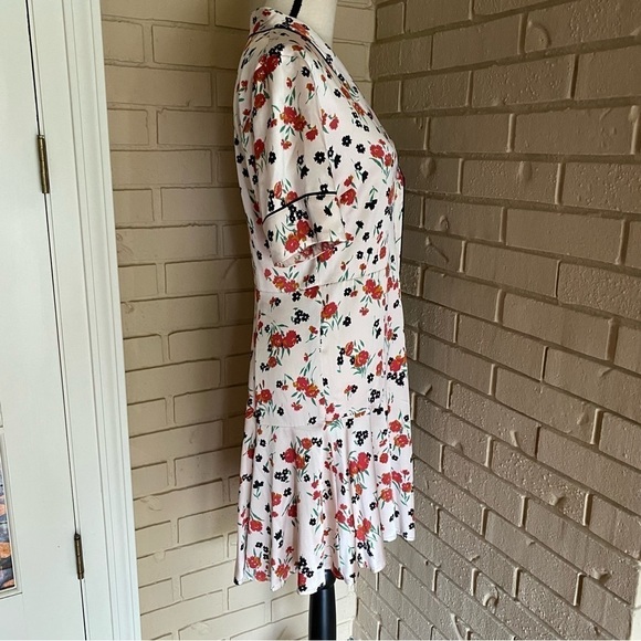 ALC Floral Silk Ruthie Pajama Dress Pink Black Red Size 8 - Picture 8 of 12